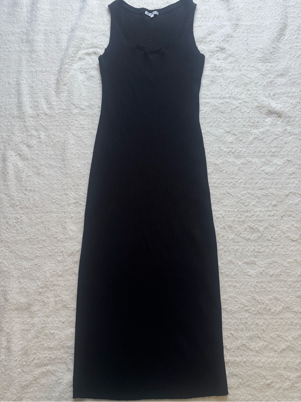 Cotton Citizen Ribbed Tank Maxi Dress size medium sleeveless stretch cotton